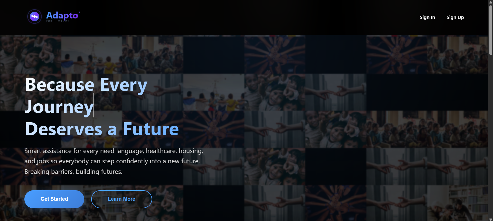 Adapto — For Humanity project screenshot